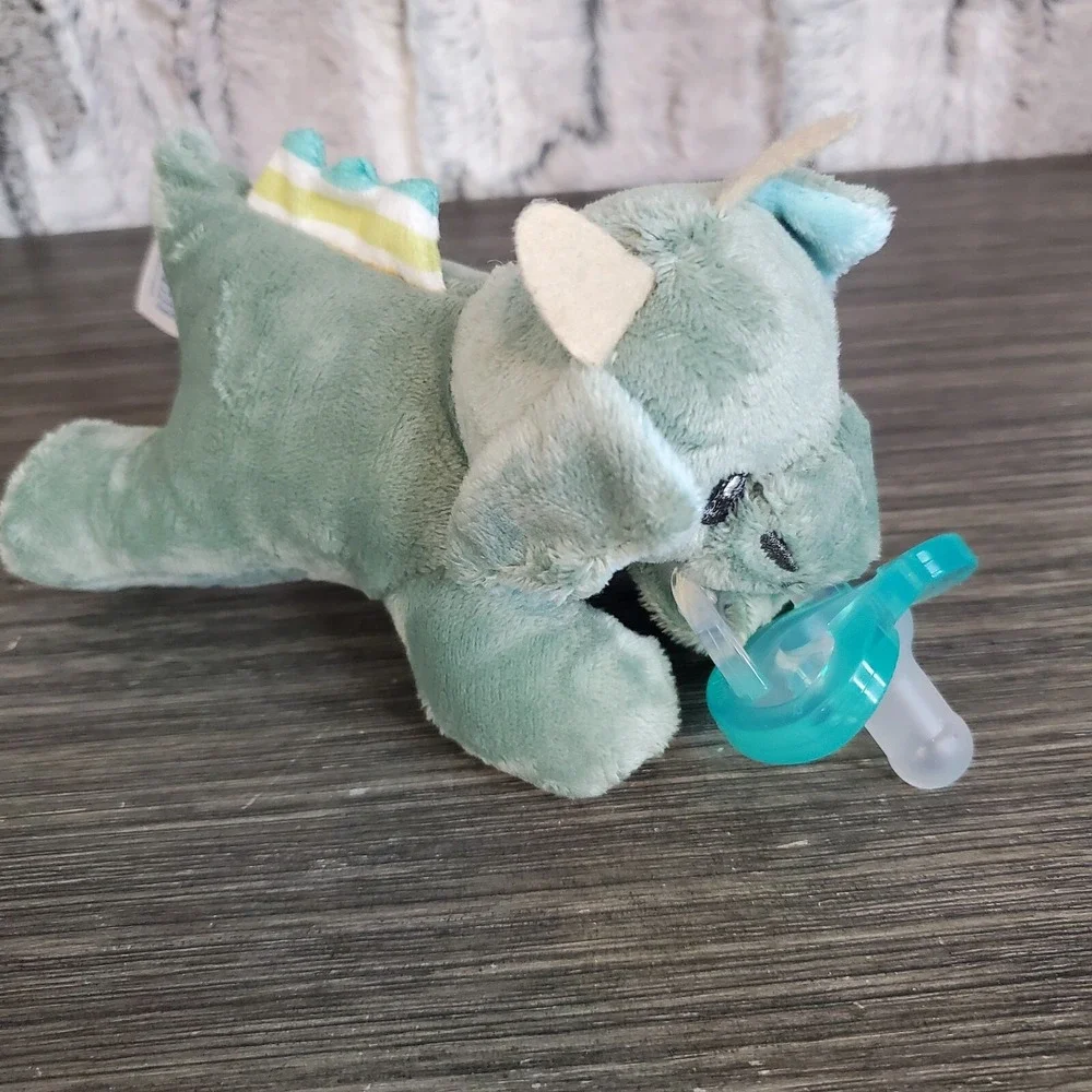 RaZ Buddy Raz Baby Dragon Pacifier Plush Soft Baby Lovey + Pacifier Soother 5